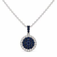Necklace World Diamond Group Woman in White Gold Zaffiro GKY105012BS